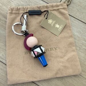NWT Burberry Punk Man Keychain Charm